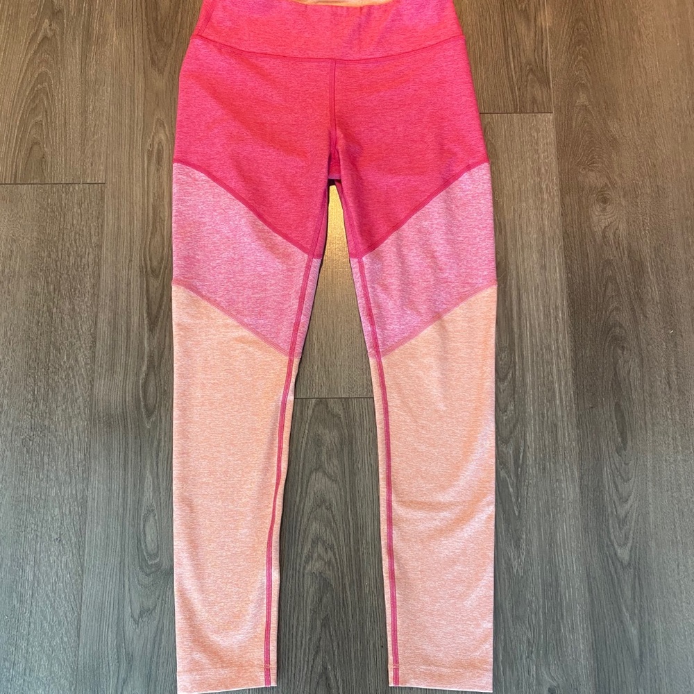 Outdoor Voices Pink Colorblock Leggings